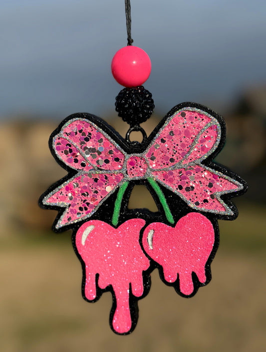 Drip Cherries with Bow