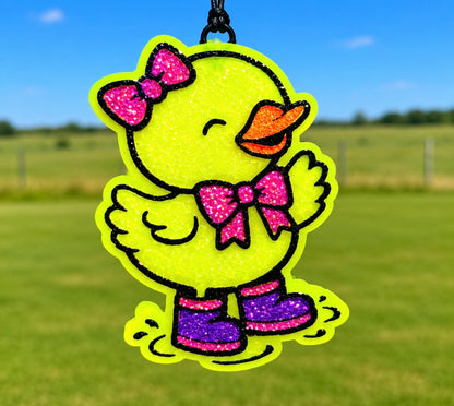 Duck with Rain boots and Bows