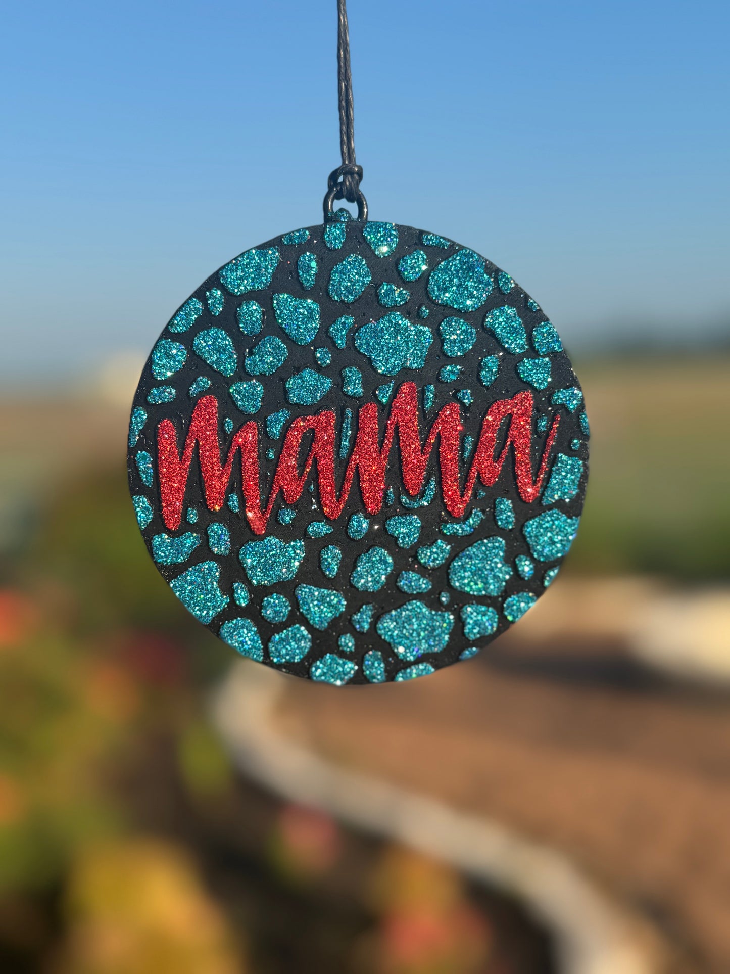 Mama Cow Print Circle