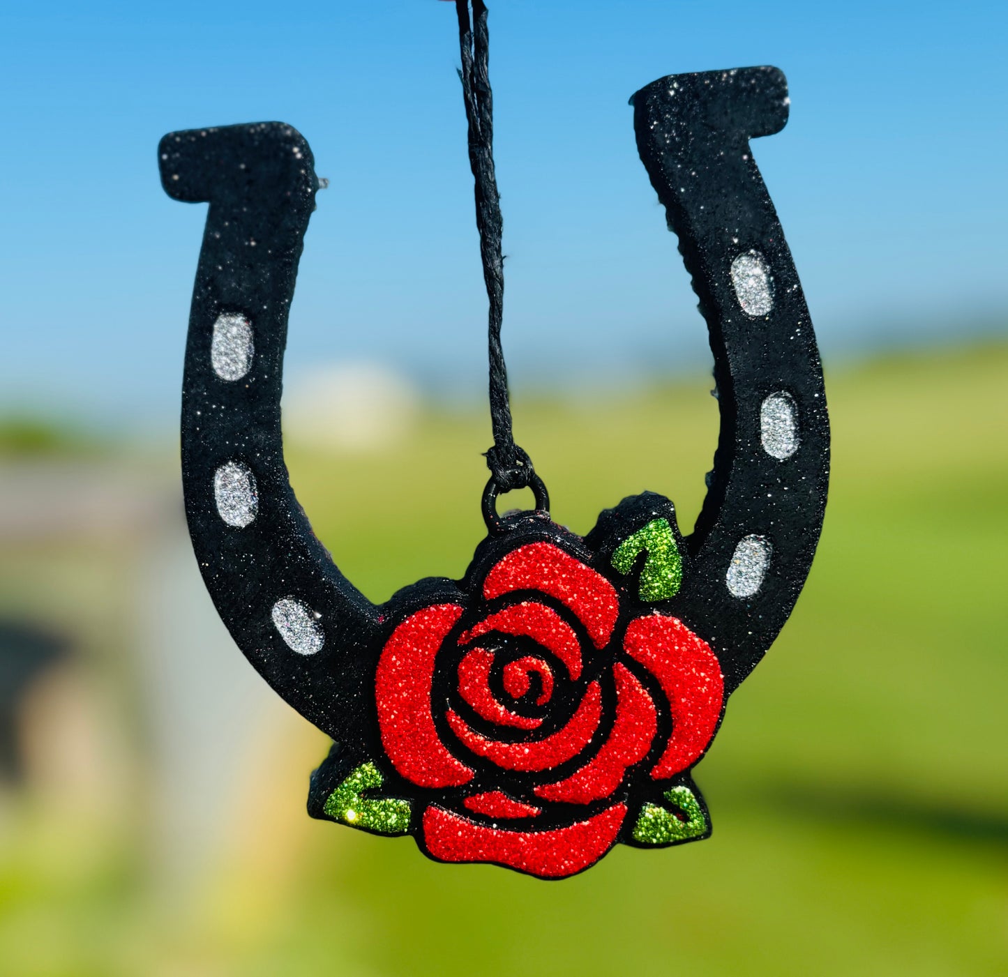 Horseshoe with Rose