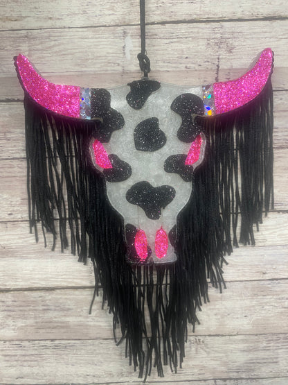 Aztec Bull (large) with Cow Print