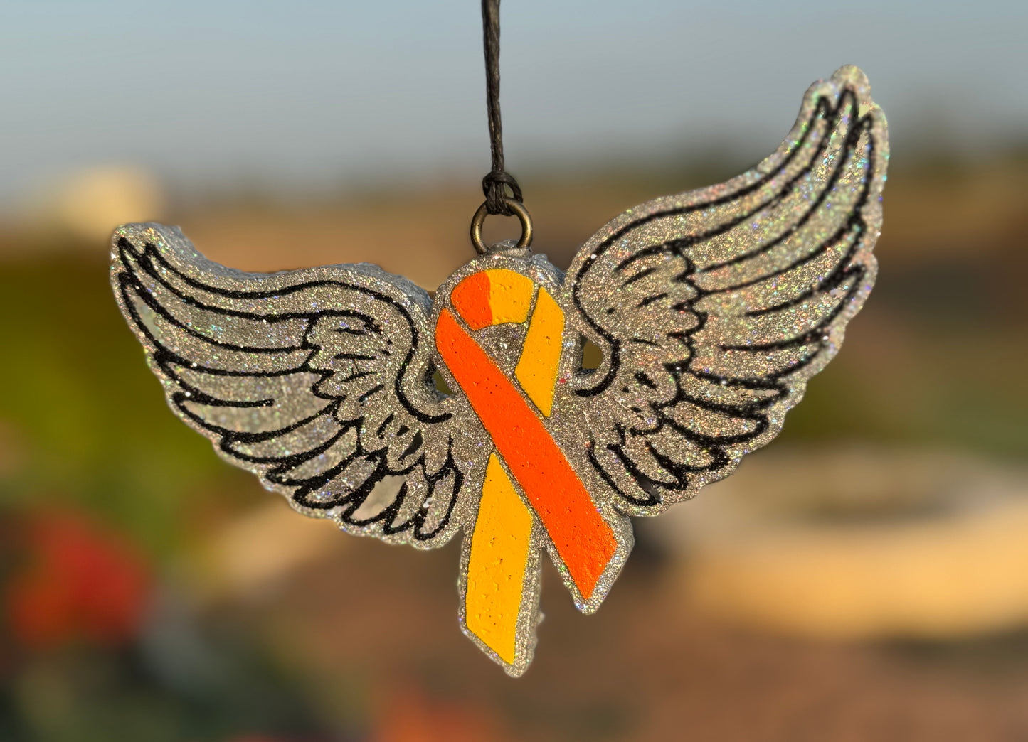 Awareness Ribbon with Wings