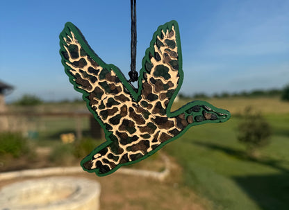 Camo flying duck