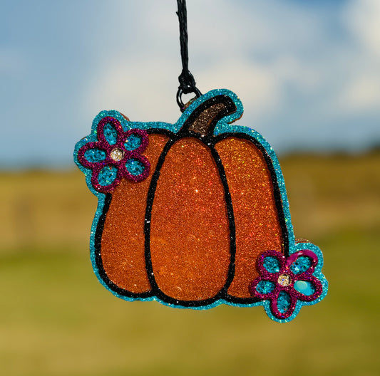 Pumpkin with Flowers