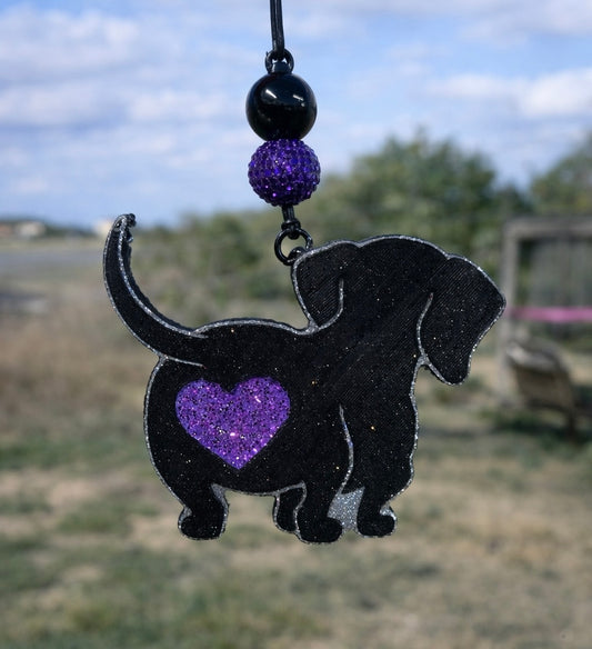 Weinee Dog-Dachshund with Heart Booty