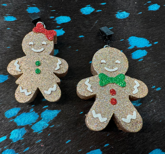 Gingerbread Man & Girl Vent Clips