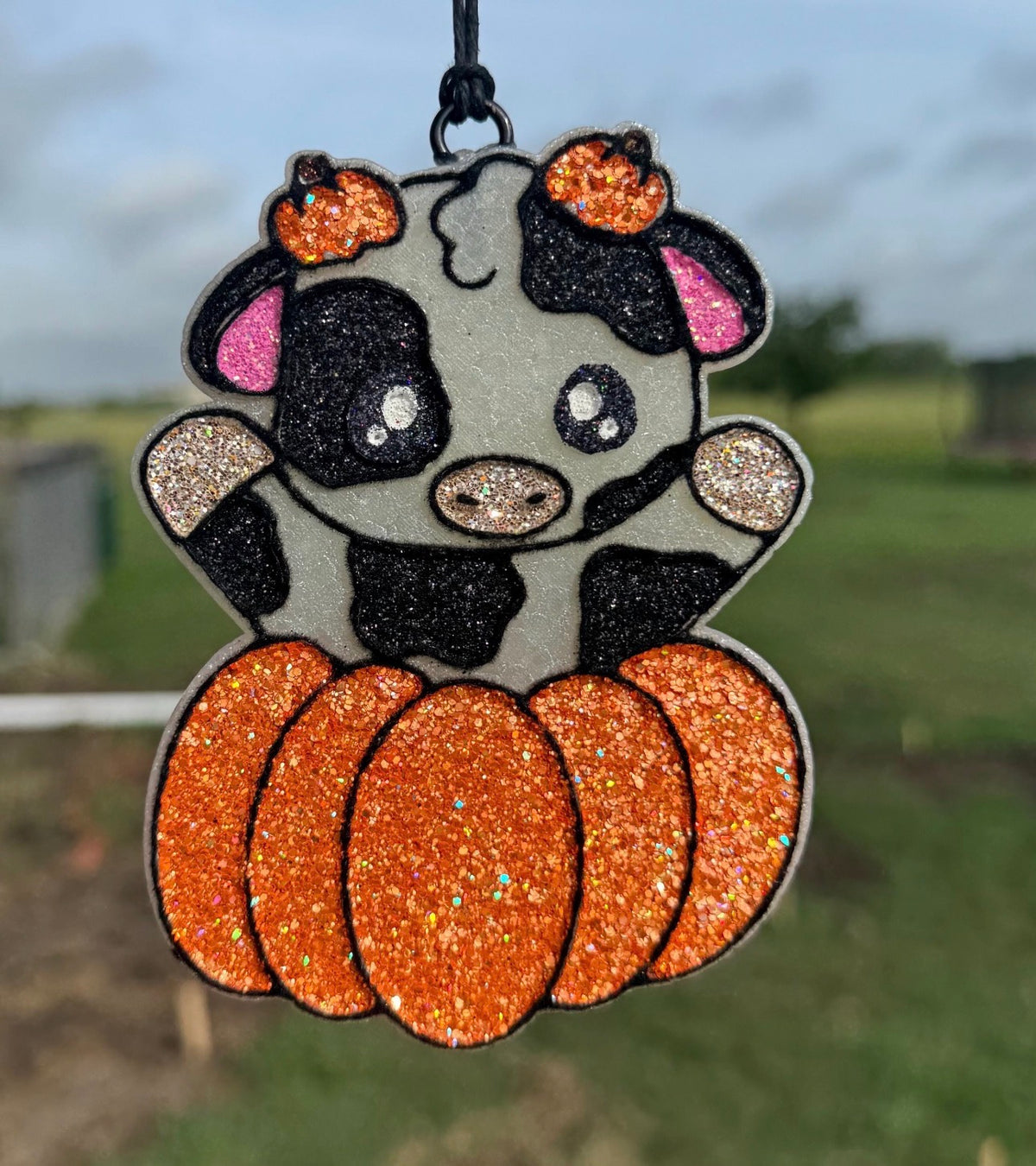 Holstein Cow in Pumpkin