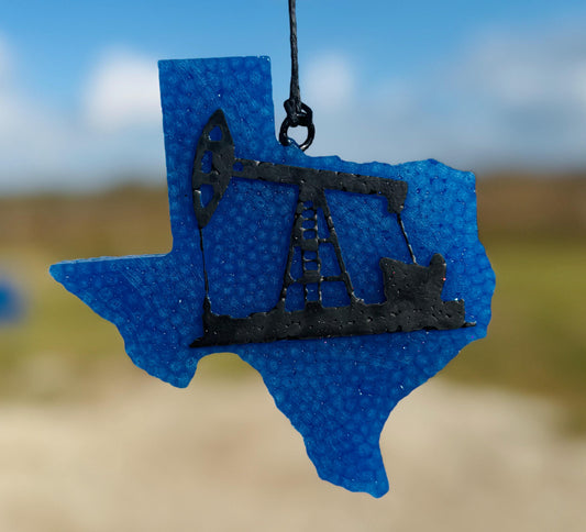 Texas with Oil Rig