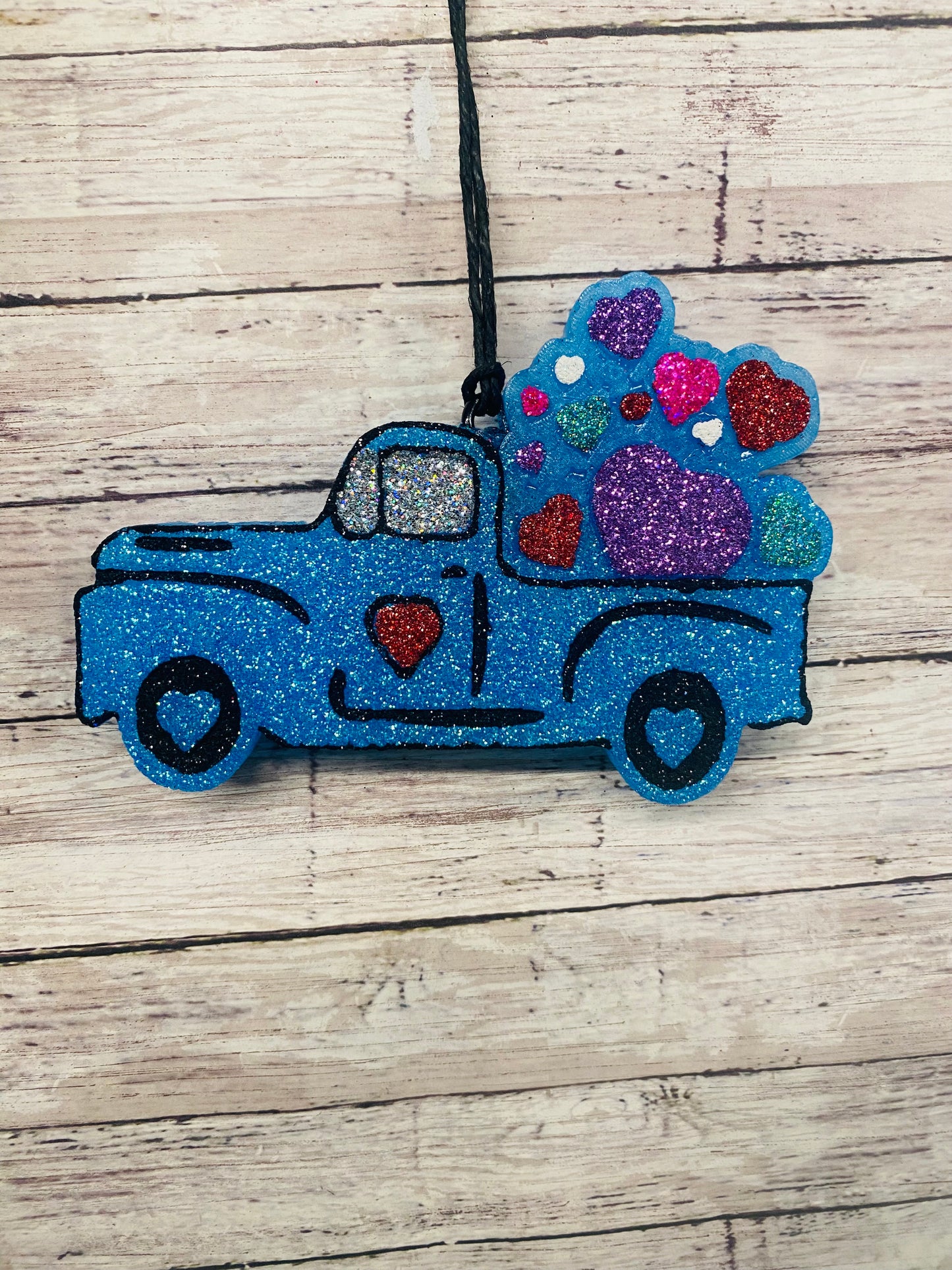 Valentine's Day Truck with Hearts- Option 2
