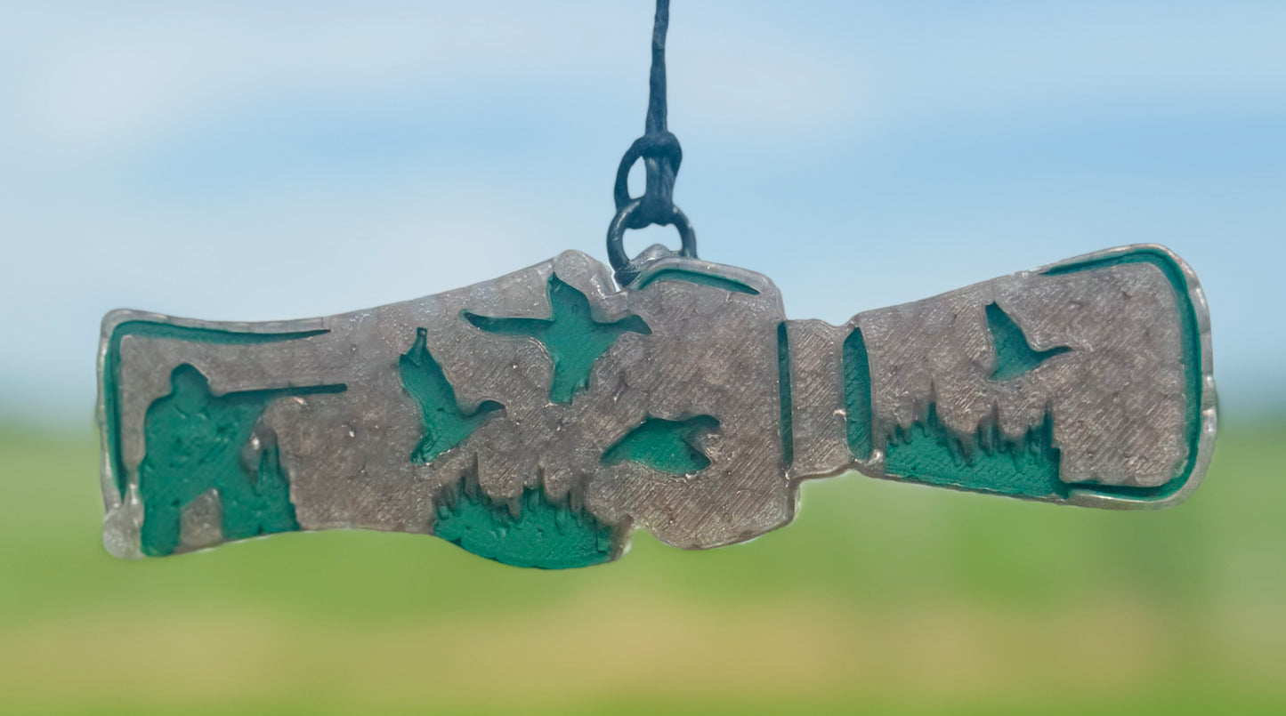 Duck Call with duck silhouettes