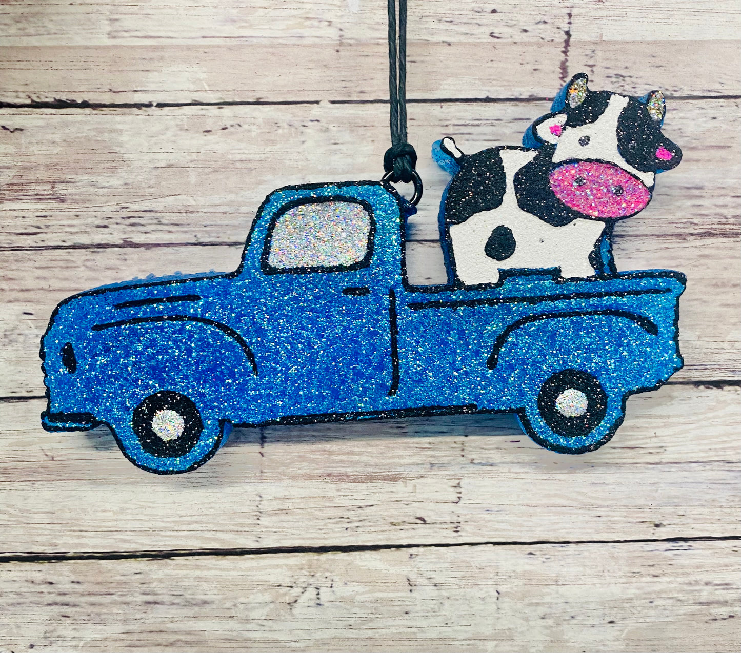 Truck with cow