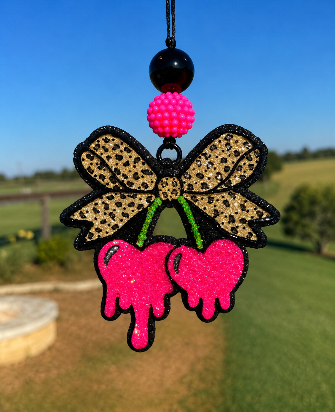 Drip Cherries with Bow