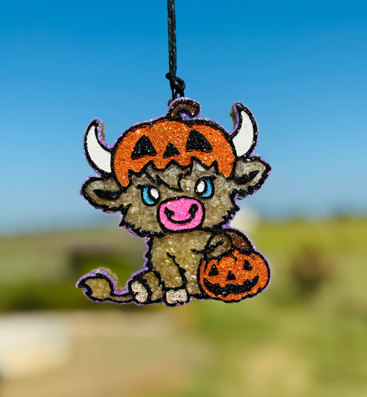 RTS Cow with Pumpkins- Volcano Scent