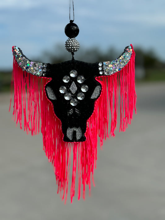 Rhinestone Aztec Bull-Large Size
