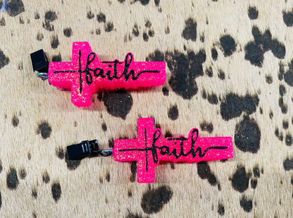 Faith Cross Vent Clip (Set of 2)