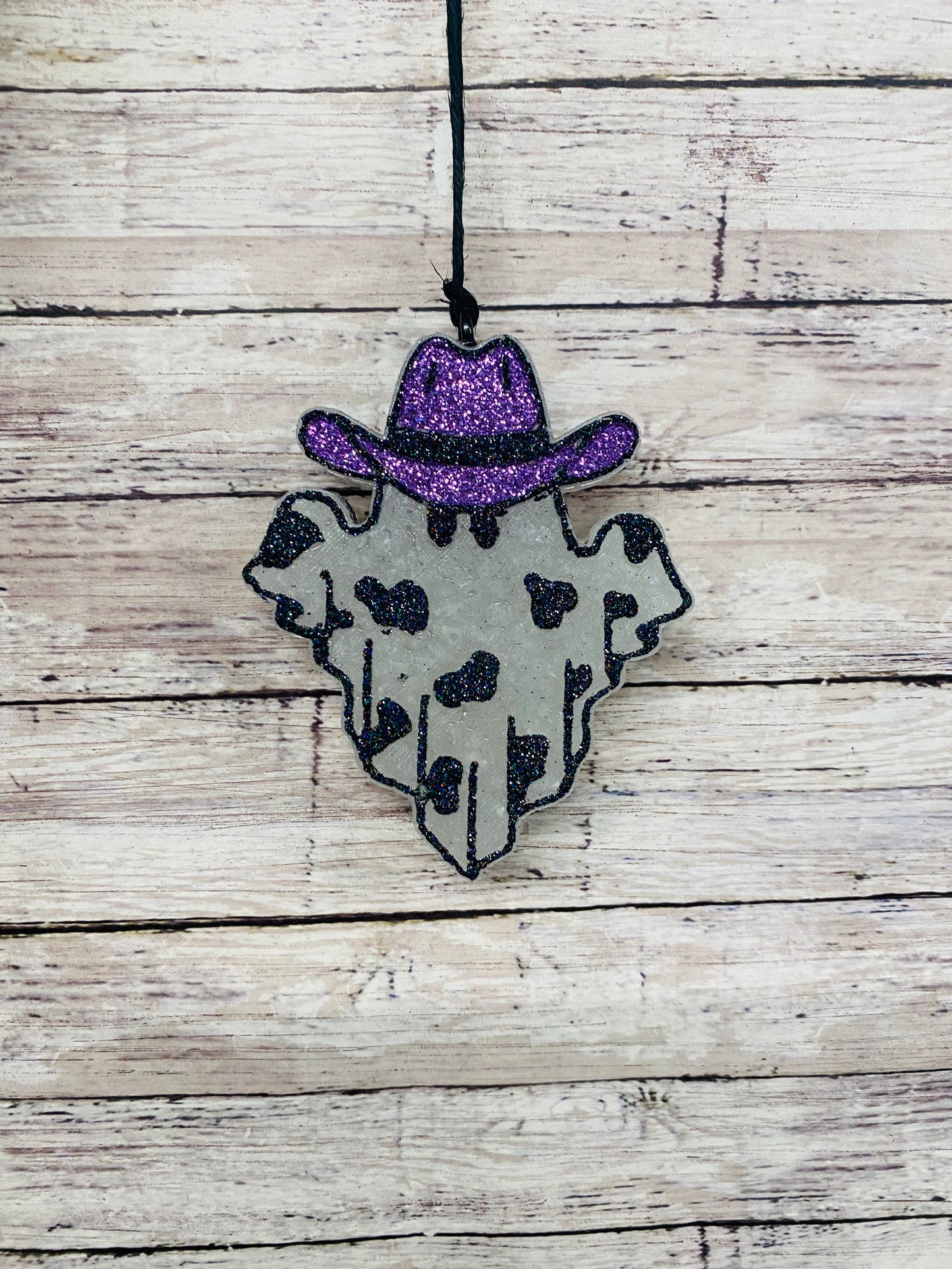 Ghost with Cow print and Cowboy Hat-Option 2