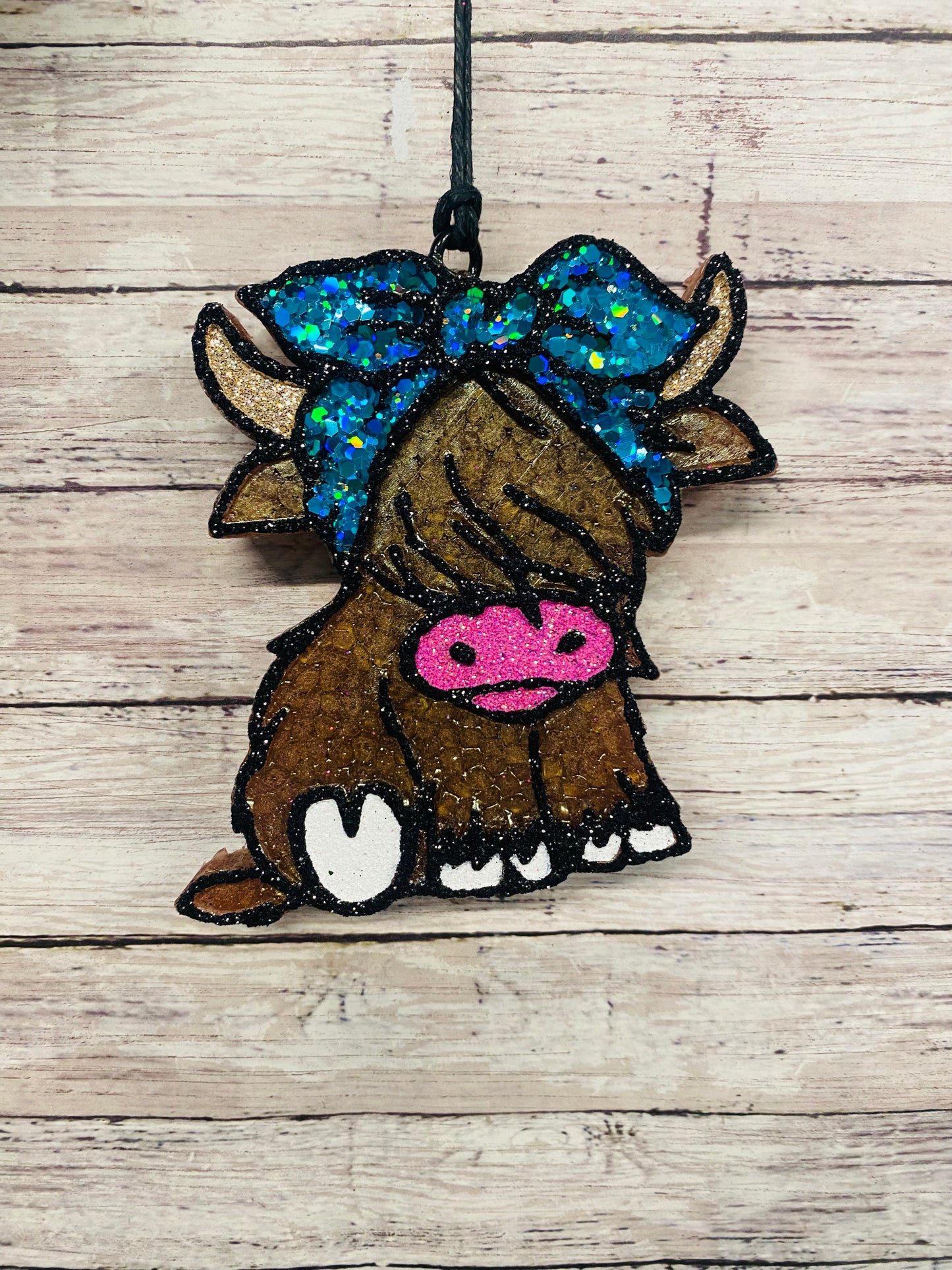 Highland Cow with Bow