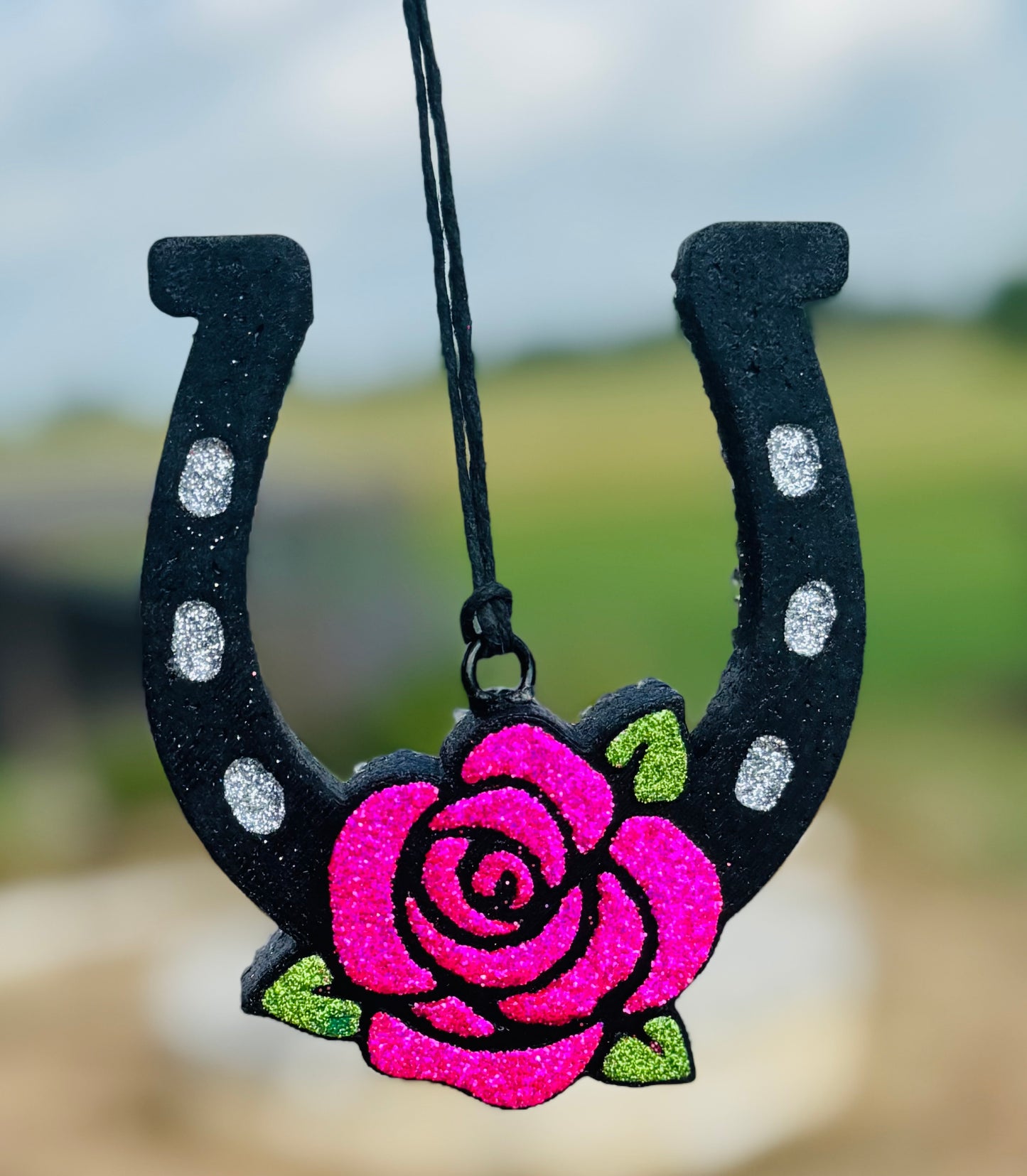 Horseshoe with Rose