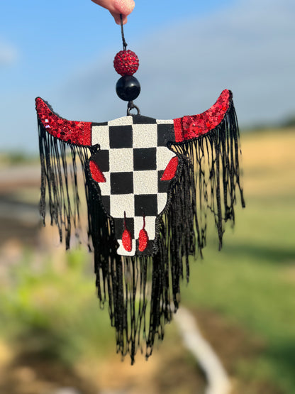 Checkered Aztec Bull (large)