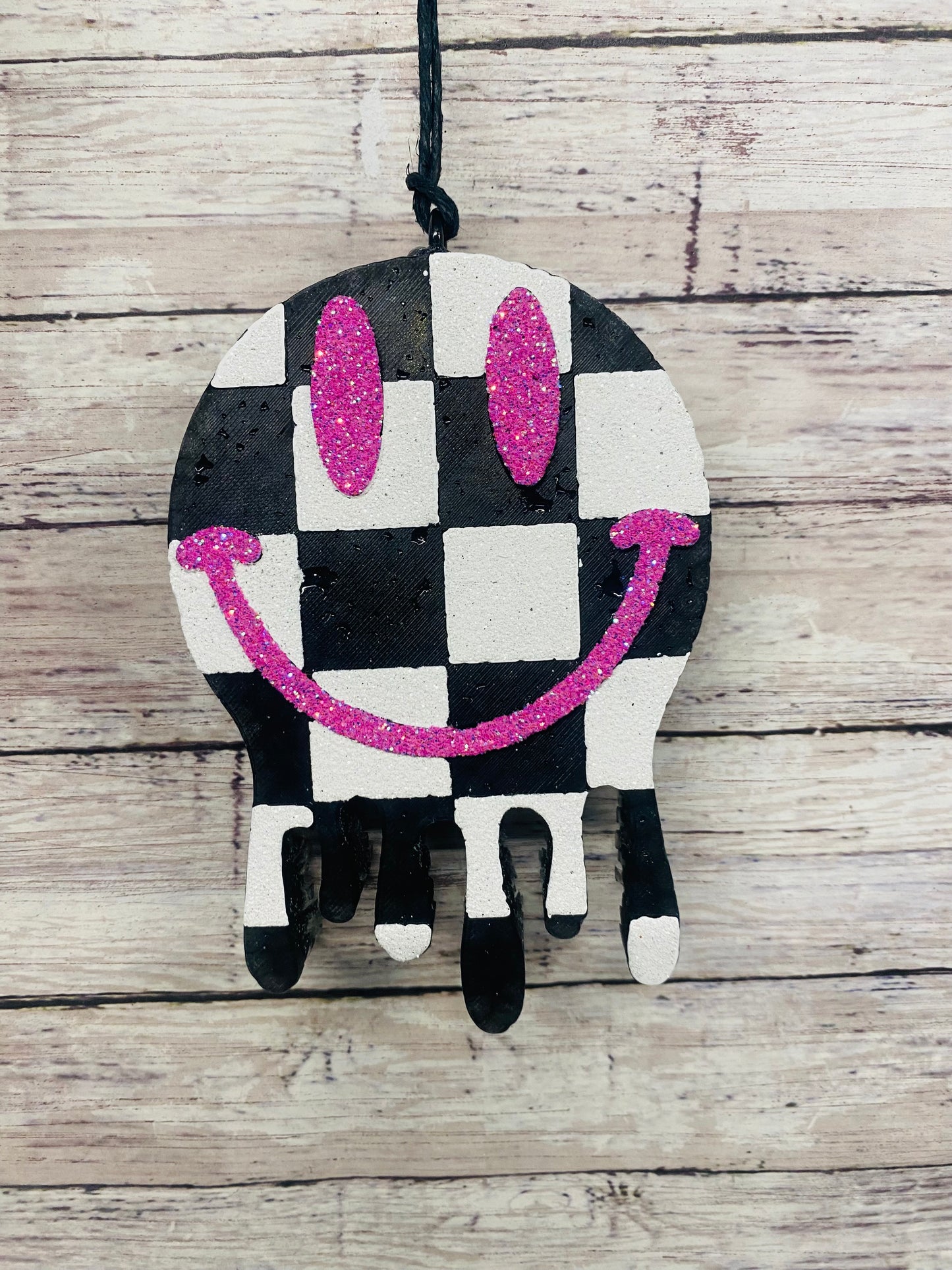 Checkered Drip Smiley