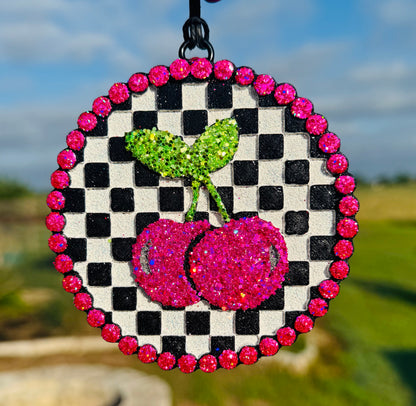 Checkered Cherries Circle