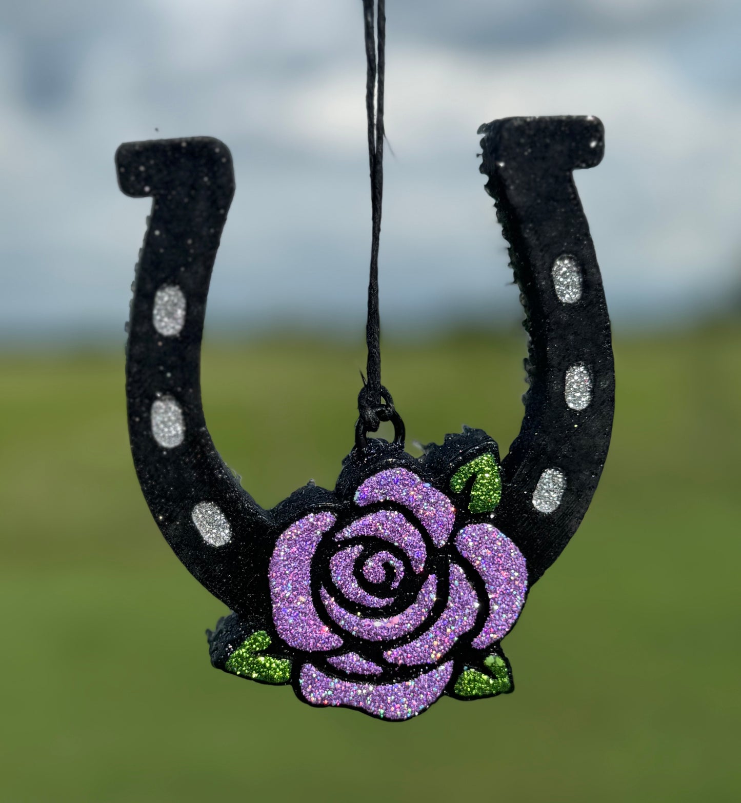 Horseshoe with Rose