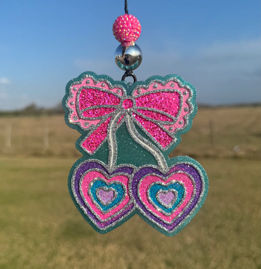 Heart Cherries with Bow