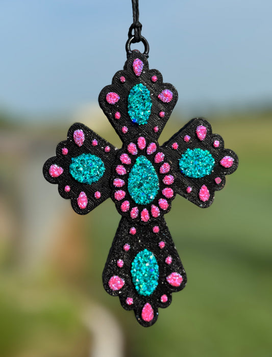 Squash Blossom Cross