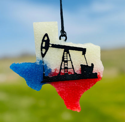 Texas with Oil Rig