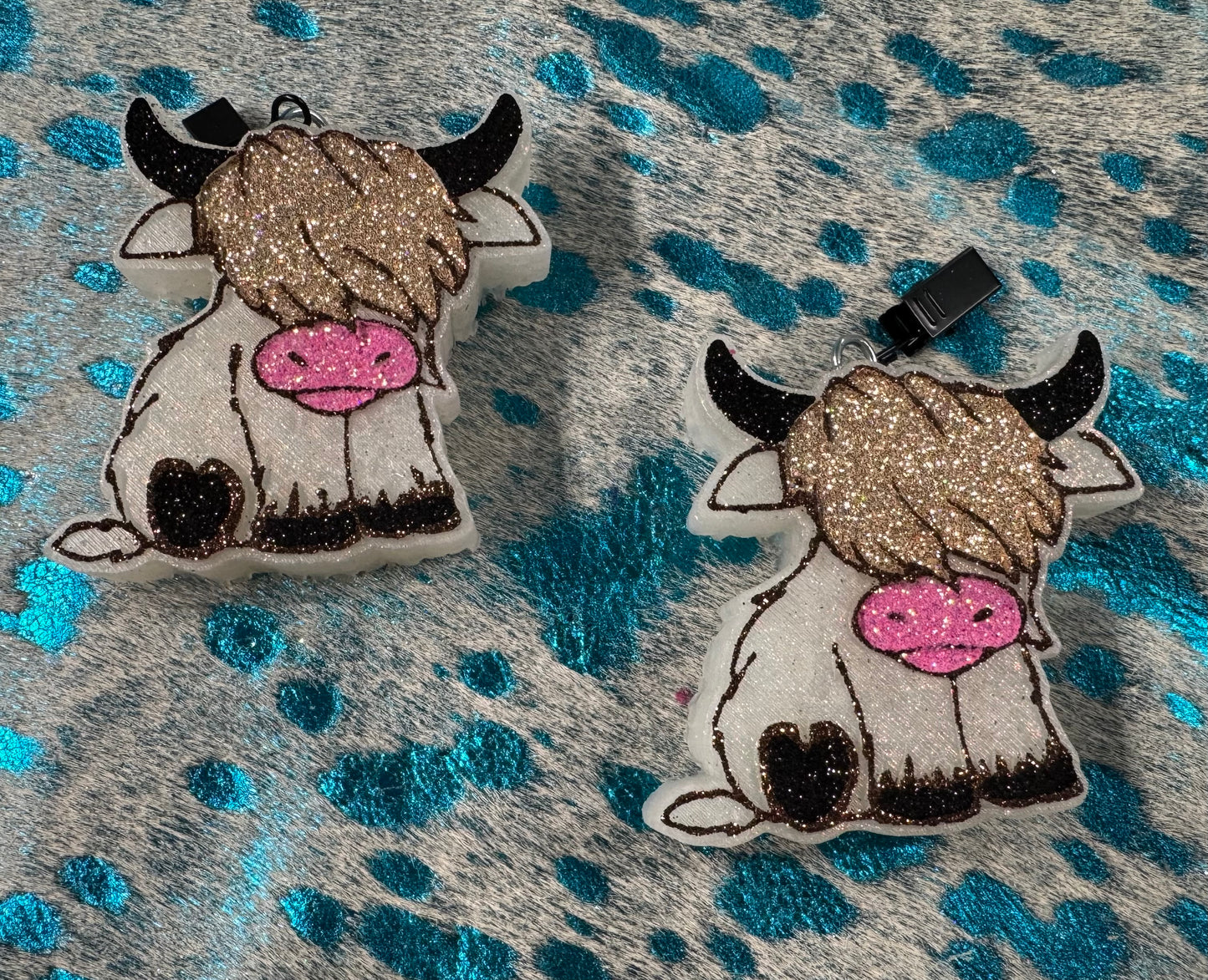 Highland Cow Full Body Vent Clips- Set of 2