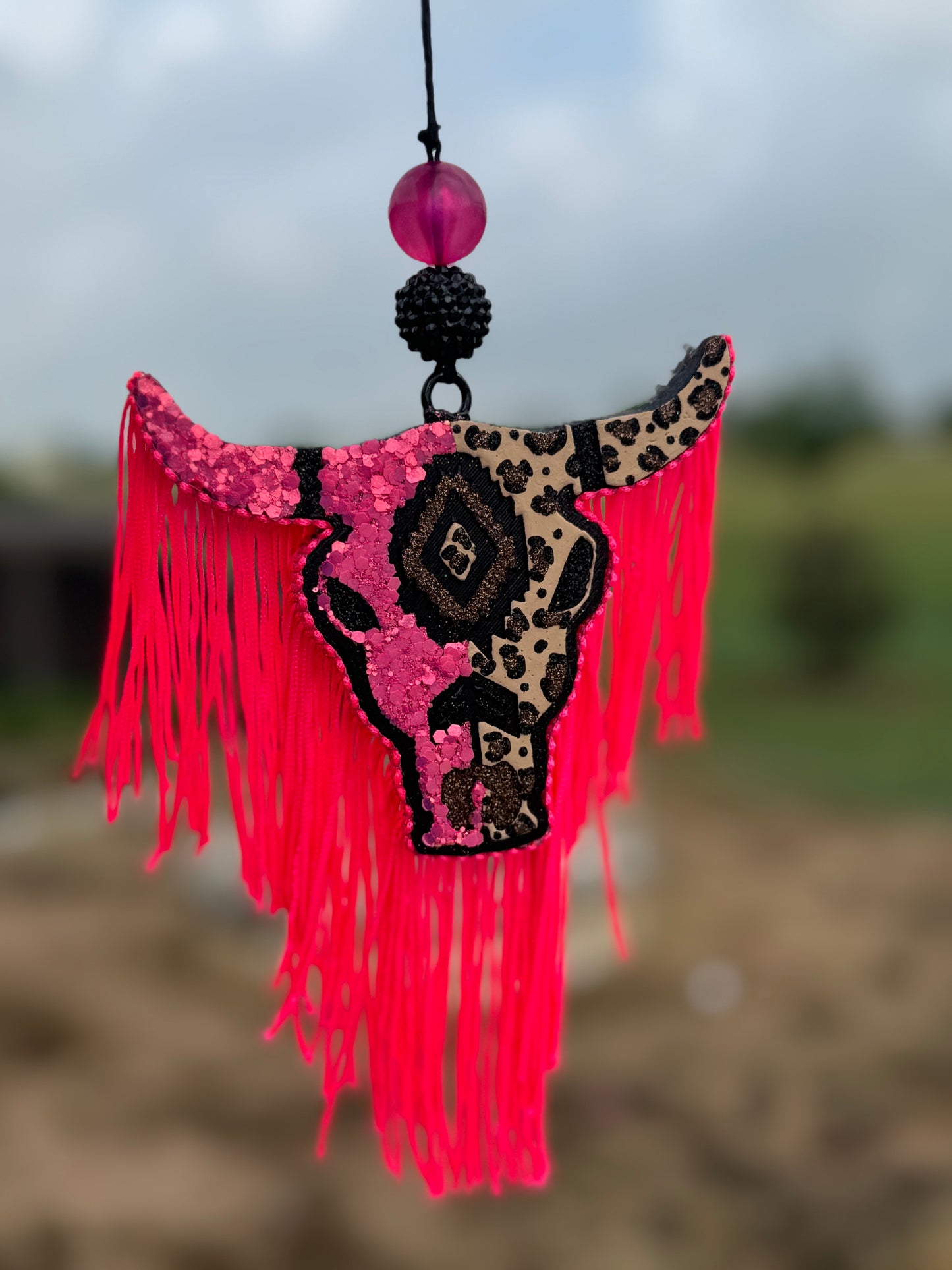 Aztec Bull Skull- Medium Size