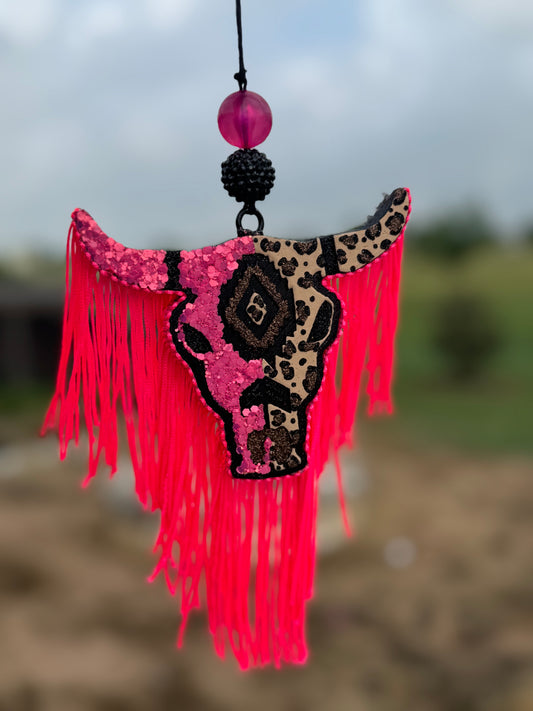 Aztec Bull Skull- Medium Size