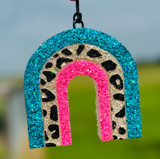 Boho Rainbow with Cheetah Print