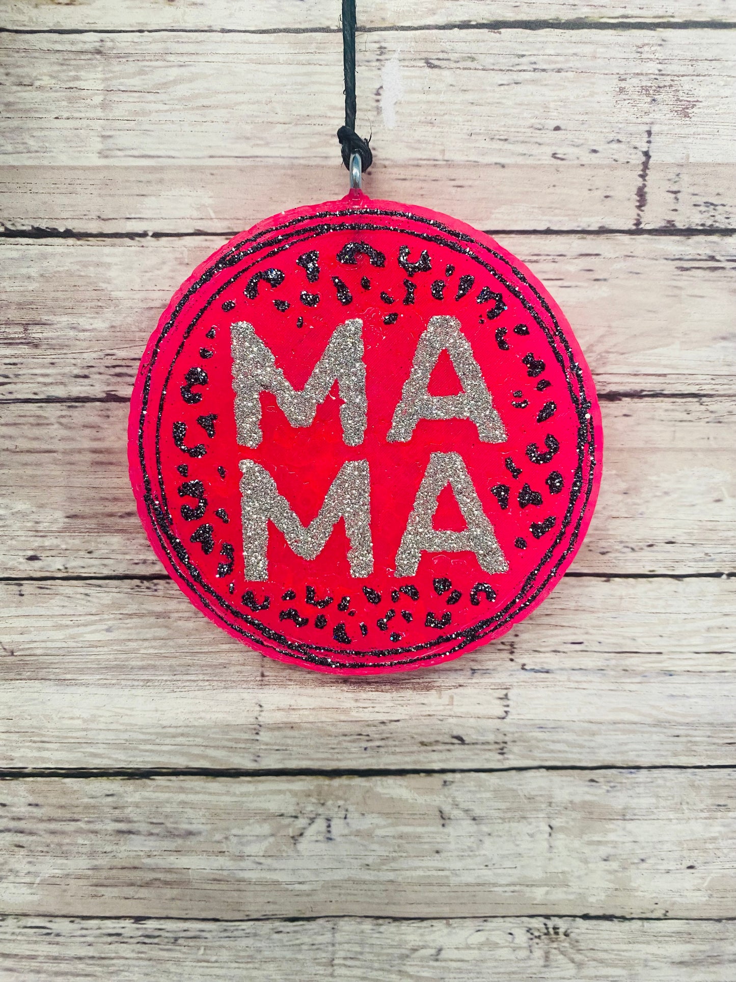 Mama Leopard Print Circle