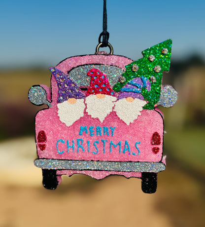 Christmas Truck with Gnomes