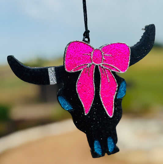 Aztec Bull (large) with Coquette Bow
