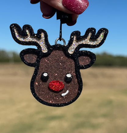 RTS  Reindeer Vent Clips-Leather & Lace Scent