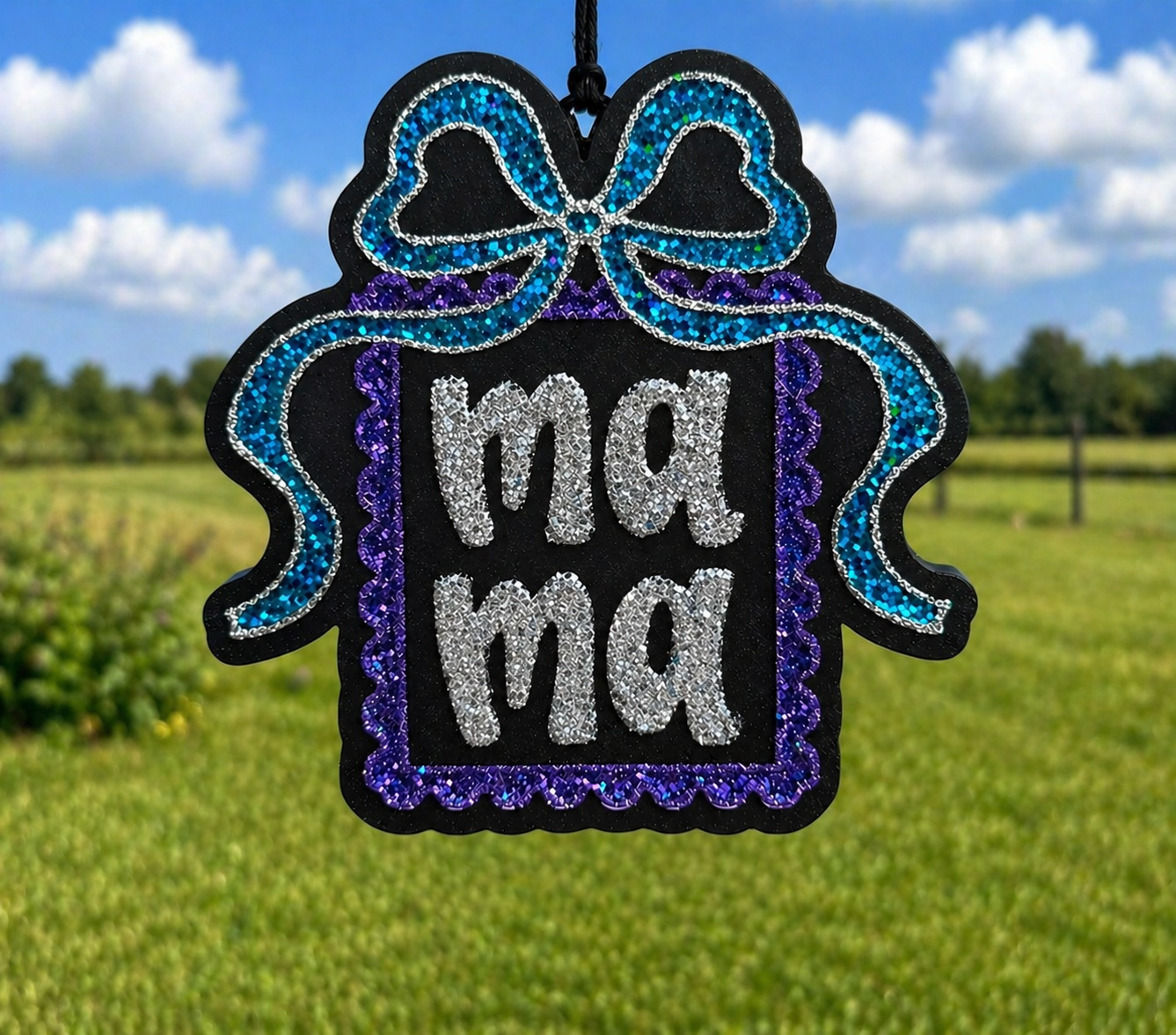 Mama Stamp with Bow