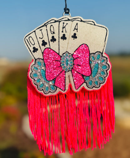 Royal Flush Cards with Squash Blossom and Bow