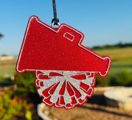 Cheer Megaphone with Pom Pom