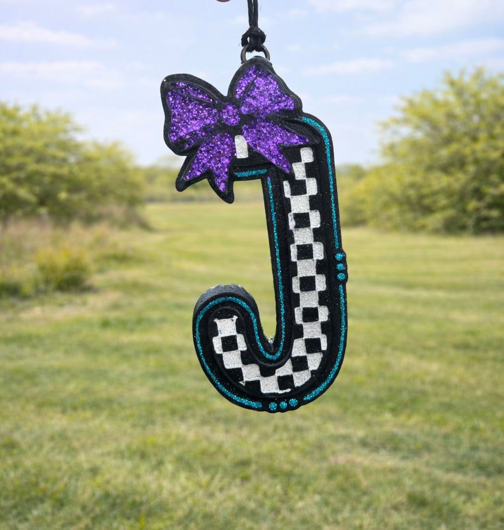 Checkered Letter J