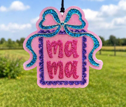 Mama Stamp with Bow