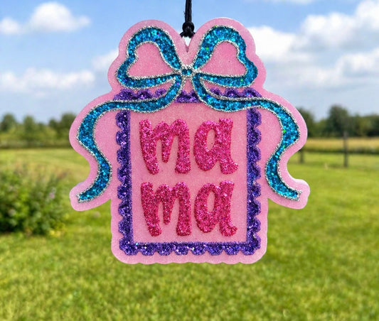 Mama Stamp with Bow