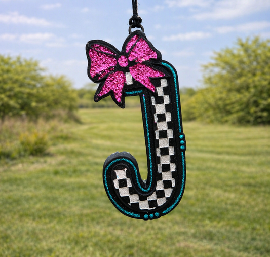 Checkered Letter J