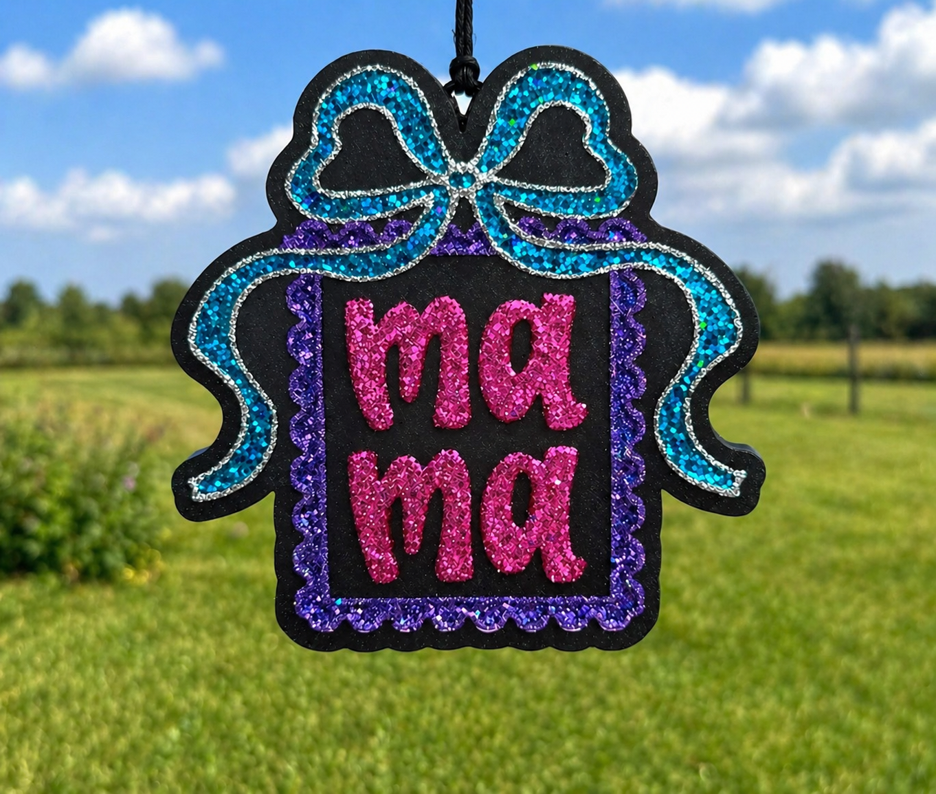 Mama Stamp with Bow