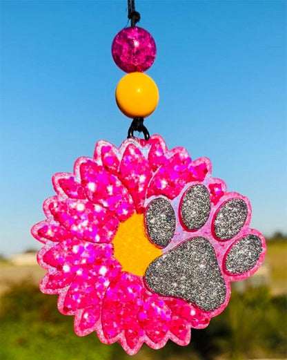 Sunflower with Dog Paw