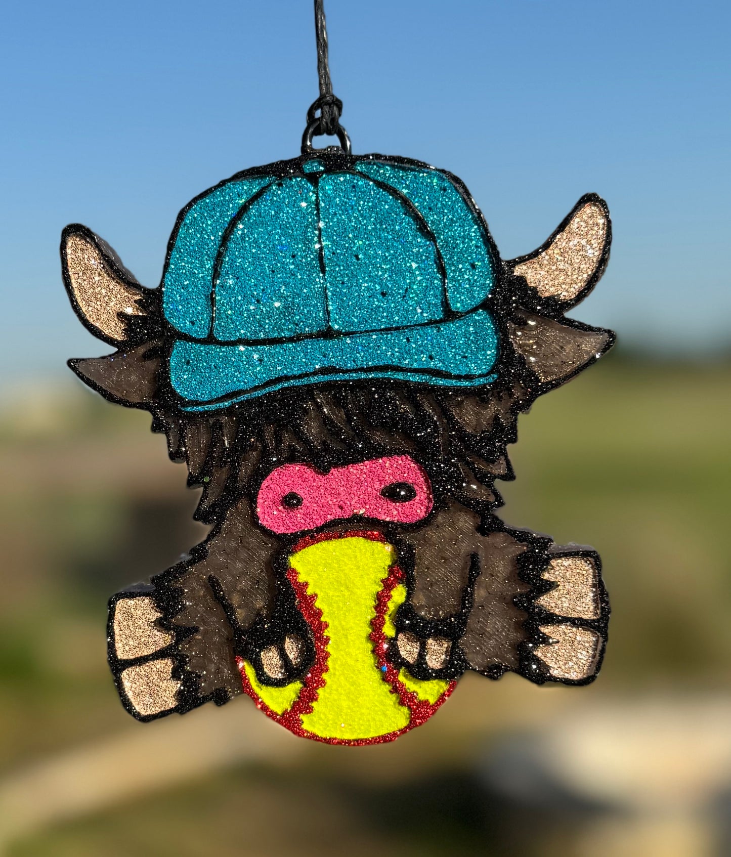 Baseball/Softball Highland Cow