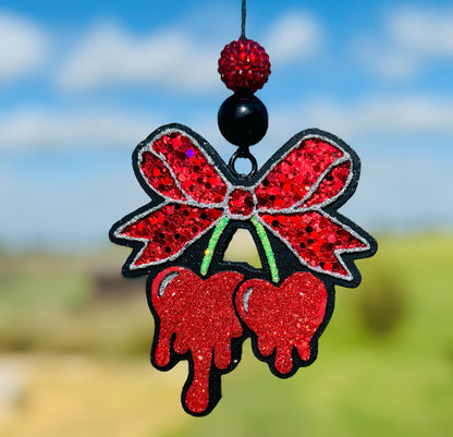 Drip Cherries with Bow