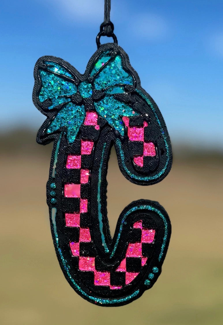 Checkered Letter C