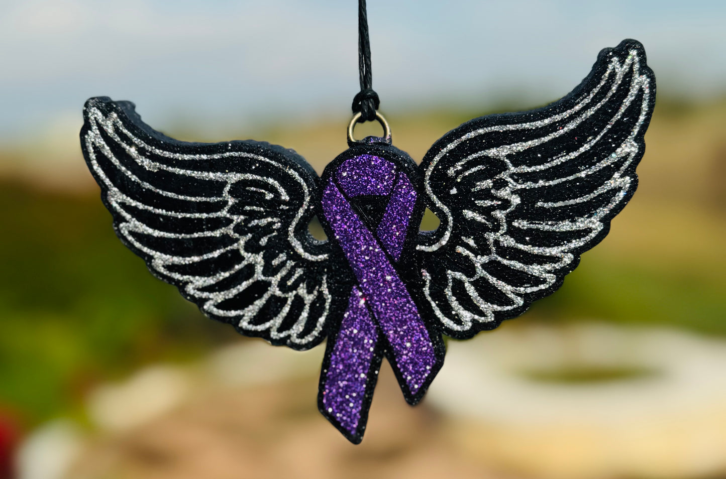 Awareness Ribbon with Wings